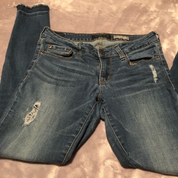 Aeropostale jegging med wash size 2 frayed skinny - Picture 2 of 7